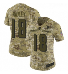 Womens Nike Atlanta Falcons 18 Calvin Ridley Limited Camo 2018 Salute to Service NFL Jersey