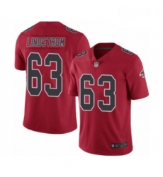 Youth Atlanta Falcons 63 Chris Lindstrom Limited Red Rush Vapor Untouchable Football Jersey