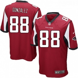 Youth Nike Atlanta Falcons 88 Tony Gonzalez Game Red Team Color NFL Jersey