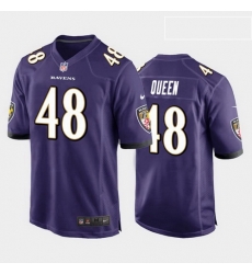 men patrick queen baltimore ravens purple game jersey 