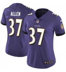 Women Javorius Allen Baltimore Ravens Limited Purple Team Color Jersey