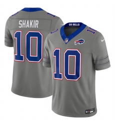 Men Buffalo Bills 10 Khalil Shakir Gray F U S E 2026 Nickel City Vapor Stitched Football Jersey Men Buffalo Bills 10 Khalil Shakir Gray F U S E 2026 Nickel City Vapor Stitched Football Jersey