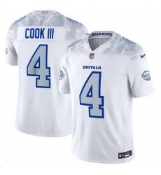 Men Buffalo Bills 4 James Cook III White 2025 F U S E u201CRivalries u201D Vapor Untouchable Limited Stitched Football Jersey Men Buffalo Bills 4 James Cook III White 2025 F U S E u201CRivalries u201D Vapor Untouchable Limited Stitched Football Jersey
