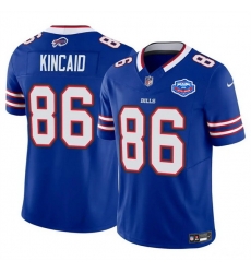 Men Buffalo Bills 86 Dalton Kincaid Blue 2025 F U S E  With Farewell Patch Vapor Untouchable Limited Stitched Football Jersey