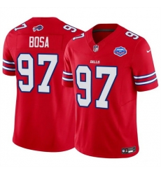 Men Buffalo Bills 97 Joey Bosa Red 2025 F U S E  With Farewell Patch Vapor Untouchable Limited Stitched Football Jersey