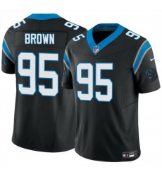 Men Carolina Panthers 95 Derrick Brown Black 2025 F U S E Vapor Limited Stitched Football Jersey Men Carolina Panthers 95 Derrick Brown Black 2025 F U S E Vapor Limited Stitched Football Jersey