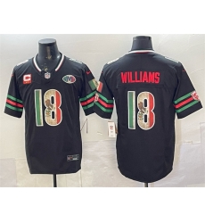 Men Chicago Bears 18 Caleb Williams Black Mexico F U S E With 2 star C Patch And VMH Patch Throwback Stitched Football Jersey Men Chicago Bears 18 Caleb Williams Black Mexico F U S E With 2 star C Patch And VMH Patch Throwback Stitched Football Jersey