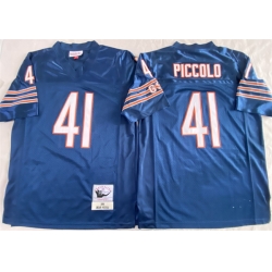Men Chicago Bears 41 Brian Piccolo Navy Limited Stitched Football Jersey