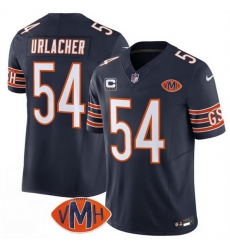 Men Chicago Bears 54 Brian Urlacher Navy 2025 F U S E With 4 Star C Patch VMH Patch Vapor Untouchable Limited Stitched Football Jersey Men Chicago Bears 54 Brian Urlacher Navy 2025 F U S E With 4 Star C Patch VMH Patch Vapor Untouchable Limited Stitched Football Jersey