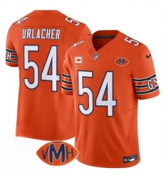 Men Chicago Bears 54 Brian Urlacher Orange 2025 F U S E With 4 Star C Patch VMH Patch Vapor Untouchable Limited Stitched Football Jersey Men Chicago Bears 54 Brian Urlacher Orange 2025 F U S E With 4 Star C Patch VMH Patch Vapor Untouchable Limited Stitched Football Jersey