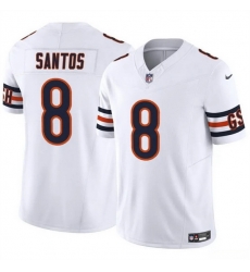 Men Chicago Bears 8 Cairo Santos White 2025 F U S E Vapor Untouchable Limited Stitched Football Jersey Men Chicago Bears 8 Cairo Santos White 2025 F U S E Vapor Untouchable Limited Stitched Football Jersey