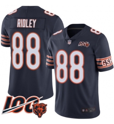 Youth Chicago Bears 88 Riley Ridley Navy Blue Team Color 100th Season Limited Football Jersey