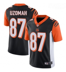 Bengals 87 C J  Uzomah Black Team Color Men Stitched Football Vapor Untouchable Limited Jersey