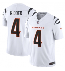 Men Cincinnati Bengals 4 Desmond Ridder White 2025 F U S E Vapor Untouchable Limited Stitched Football Jersey Men Cincinnati Bengals 4 Desmond Ridder White 2025 F U S E Vapor Untouchable Limited Stitched Football Jersey
