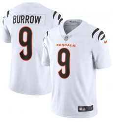 Men Nike Cincinnati Bengals 9 Joe Burrow White Vapor Limited Jersey