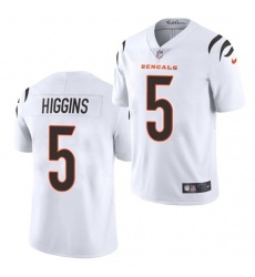 Men's Cincinnati Bengals #5 Tee Higgins White Vapor Untouchable Limited Stitched Jersey