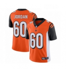 Mens Cincinnati Bengals 60 Michael Jordan Orange Alternate Vapor Untouchable Limited Player Football Jersey