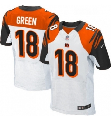 Mens Nike Cincinnati Bengals 18 AJ Green Elite White NFL Jersey