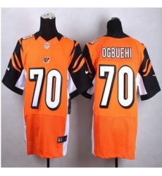 New Cincinnati Bengals #70 Cedric Ogbuehi Orange Alternate Men Stitched NFL Elite jersey