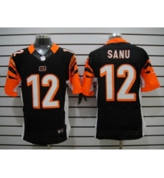 Nike Cincinnati Bengals 12 Mohamed Sanu Black Elite NFL Jersey