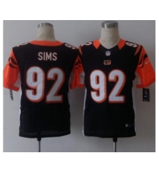 nike nfl jerseys cincinnati bengals 92 sims black[Elite][sims]