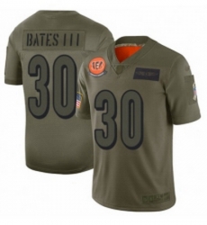 Youth Cincinnati Bengals 30 Jessie Bates III Limited Camo 2019 Salute to Service Football Jersey