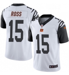 Youth Nike Cincinnati Bengals 15 John Ross Limited White Rush Vapor Untouchable NFL Jersey