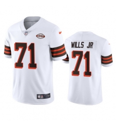 Cleveland Browns 71 Jedrick Wills Jr Nike 1946 Collection Alternate Vapor Limited NFL Jersey  White