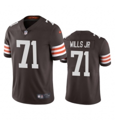 Cleveland Browns 71 Jedrick Wills Men Nike Brown 2020 NFL Draft Vapor Limited Jersey