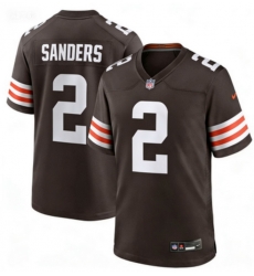 Men Cleveland Browns Nike #2 Shedeur Sanders Brown Stitched NFL Jersey Men Cleveland Browns Nike #2 Shedeur Sanders Brown Stitched NFL Jersey