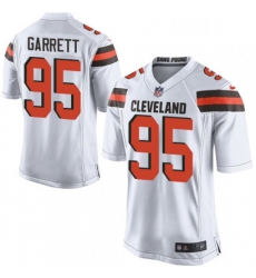 Mens Nike Cleveland Browns 95 Myles Garrett Game White NFL Jersey