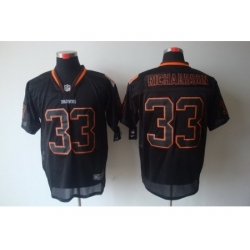 Nike Cleveland Browns 33 Trent Richardson Black Elite Lights Out NFL Jersey