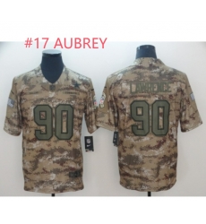 Men Cowboys #17 AUBREY Salute To Service Stitched Jersey