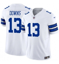 Men Dallas Cowboys  13 Caleb Downs White 2026 Draft F U S E Vapor Untouchable Limited Stitched Football Jersey