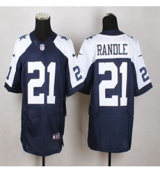 New Dallas Cowboys #21 Joseph Randle Navy Blue Thanksgiving Throwback Men Stitched NFL Elite Jersey