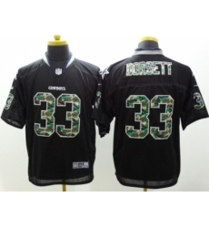 Nike Dallas Cowboys 33 Tony Dorsett Black Elite Camo Fashion NFL Jersey