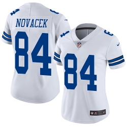 Nike Cowboys #84 Jay Novacek White Womens Vapor Untouchable Limited Player NFL Jersey