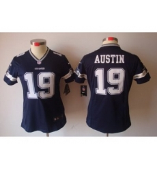 Nike Women Dallas Cowboys #19 Austin Blue [Women's NIKE LIMITED Jersey]