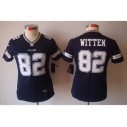 Nike Women Dallas Cowboys #82 Witten blue [Women's NIKE LIMITED Jersey]