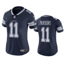 Women Dallas Cowboys 11 Micah Parsons Jersey Navy Blue 2021 Draft Limited Football Jersey