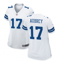 Women   Dallas Cowboys 17 Brandon Aubrey Limited white Vapor Untouchable Jersey