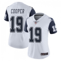 Women Dallas Cowboys 19 Amari Cooper White Limited Color Rush Vapor Untouchable Jersey