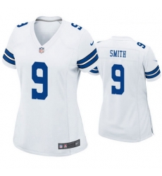 Women Dallas Cowboys 9 Jaylon Smith White Jersey