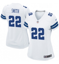 Womens Nike Dallas Cowboys 22 Emmitt Smith Game White NFL Jersey