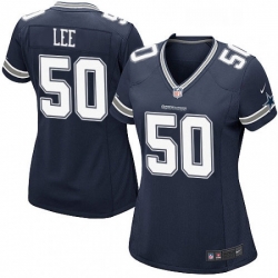 Womens Nike Dallas Cowboys 50 Sean Lee Game Navy Blue Team Color NFL Jersey