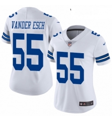 Womens Nike Dallas Cowboys 55 Leighton Vander Esch White Vapor Untouchable Elite Player NFL Jersey