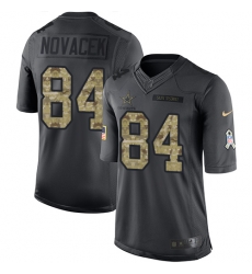 Youth Nike Cowboys #84 Jay Novacek Black 2016 Salute to Service NFL Limited Jersey