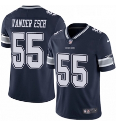 Youth Nike Dallas Cowboys 55 Leighton Vander Esch Navy Blue Team Color Vapor Untouchable Limited Player NFL Jersey