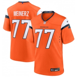 Men Nike Quinn Meinerz #77 Orange Denver Broncos Team Game Jersey