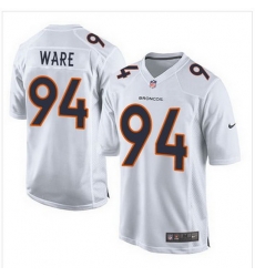 Nike Broncos #94 DeMarcus Ware White Mens Stitched NFL Game Event Jersey